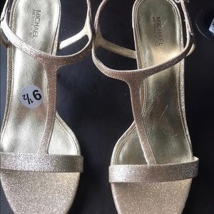 Michael Kors Gold Sandals w/ Heels